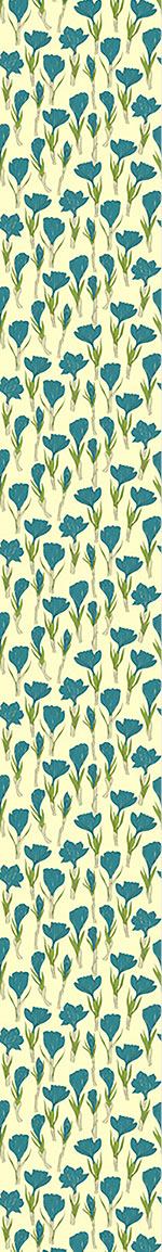 patterned-wallpaper-crocus-flowers