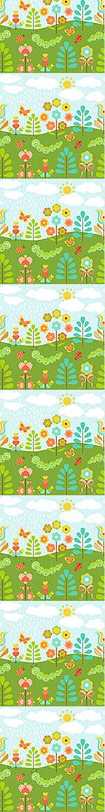 patterned-wallpaper-cute-summer-rain