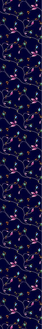 patterned-wallpaper-rose-tendrils-night