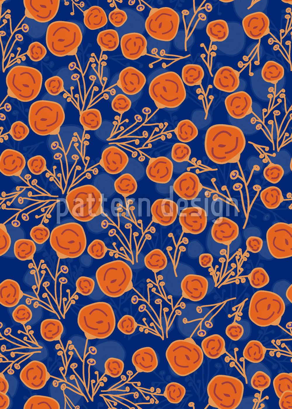patterned-wallpaper-rose-buds