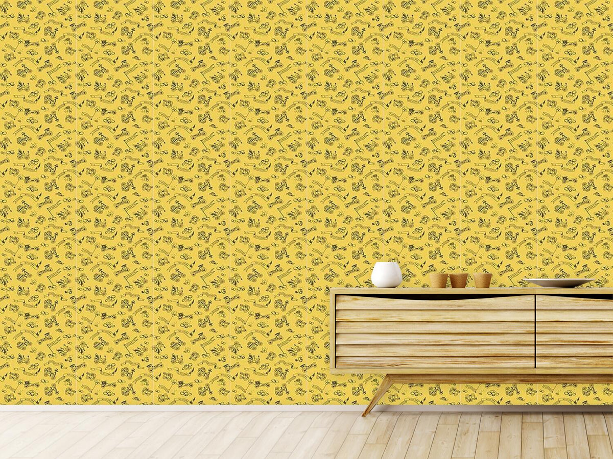 patterned-wallpaper-golden-oldies