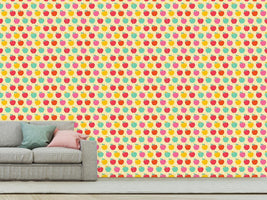 patterned-wallpaper-apples-on-polkadot