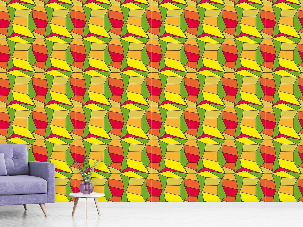 patterned-wallpaper-cubism