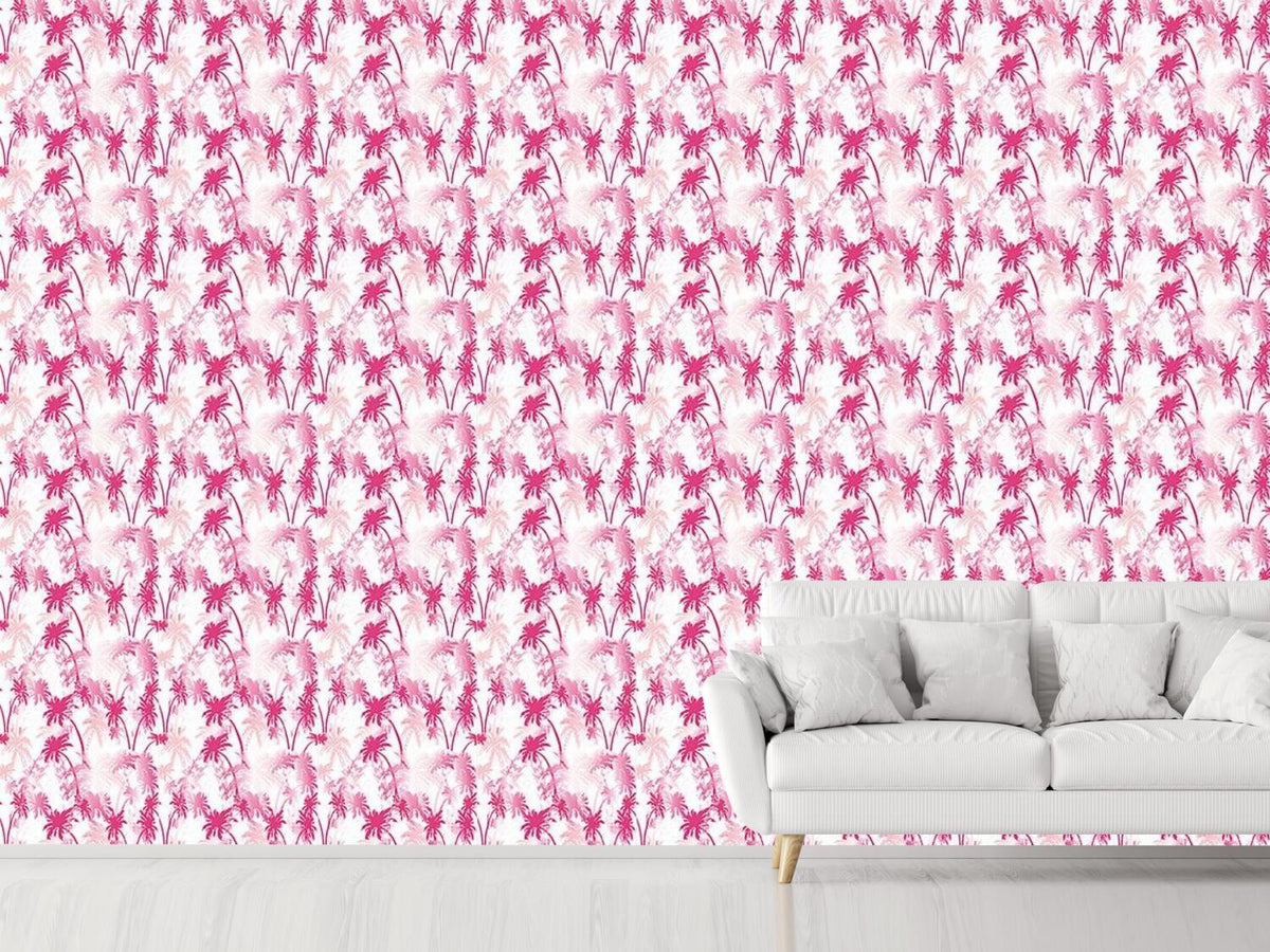 patterned-wallpaper-under-palms