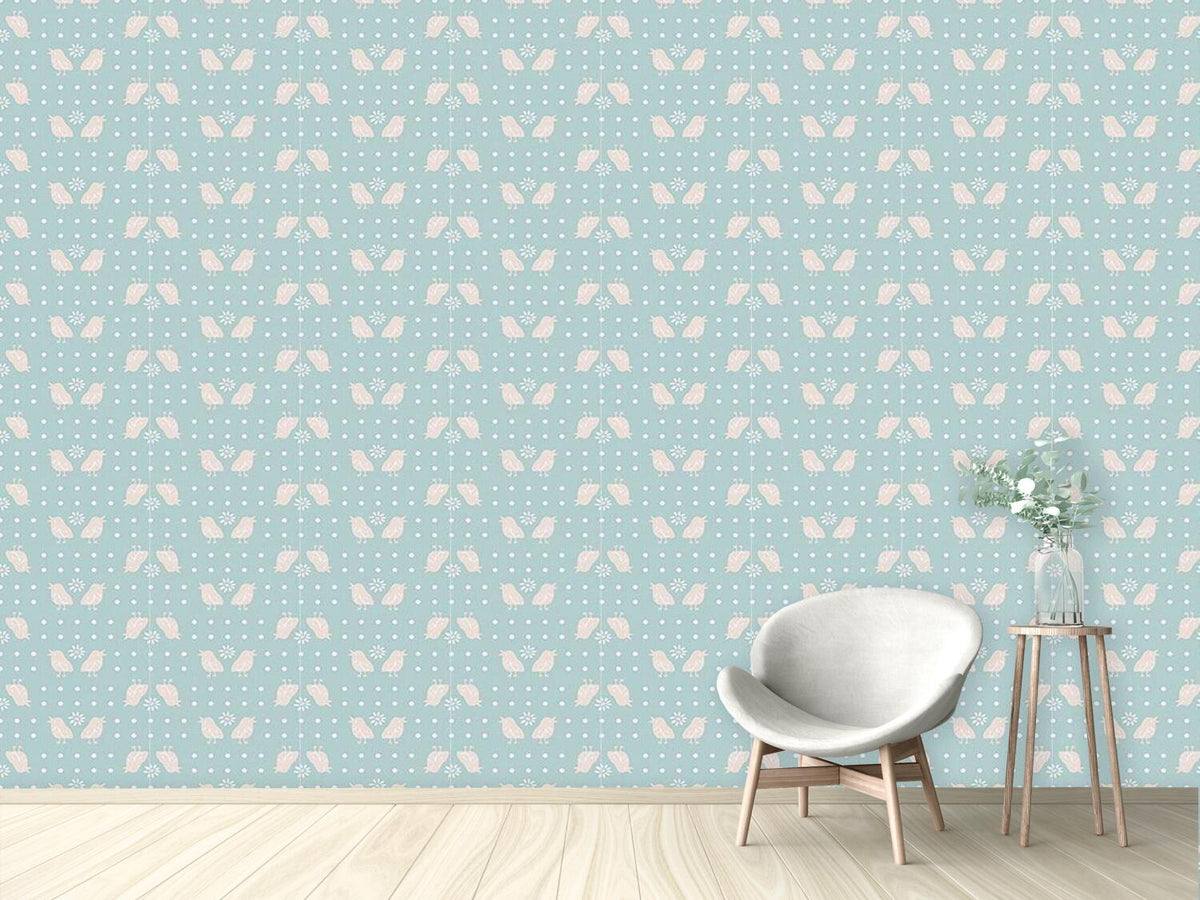 patterned-wallpaper-sweet-polkadot-birds