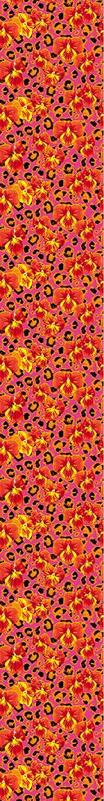 patterned-wallpaper-pansies-wild-cat-in-pink