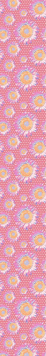 patterned-wallpaper-sunflowers-on-polka-dot