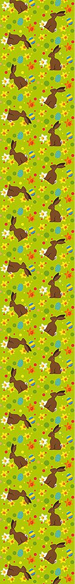 patterned-wallpaper-easter-bunny-green