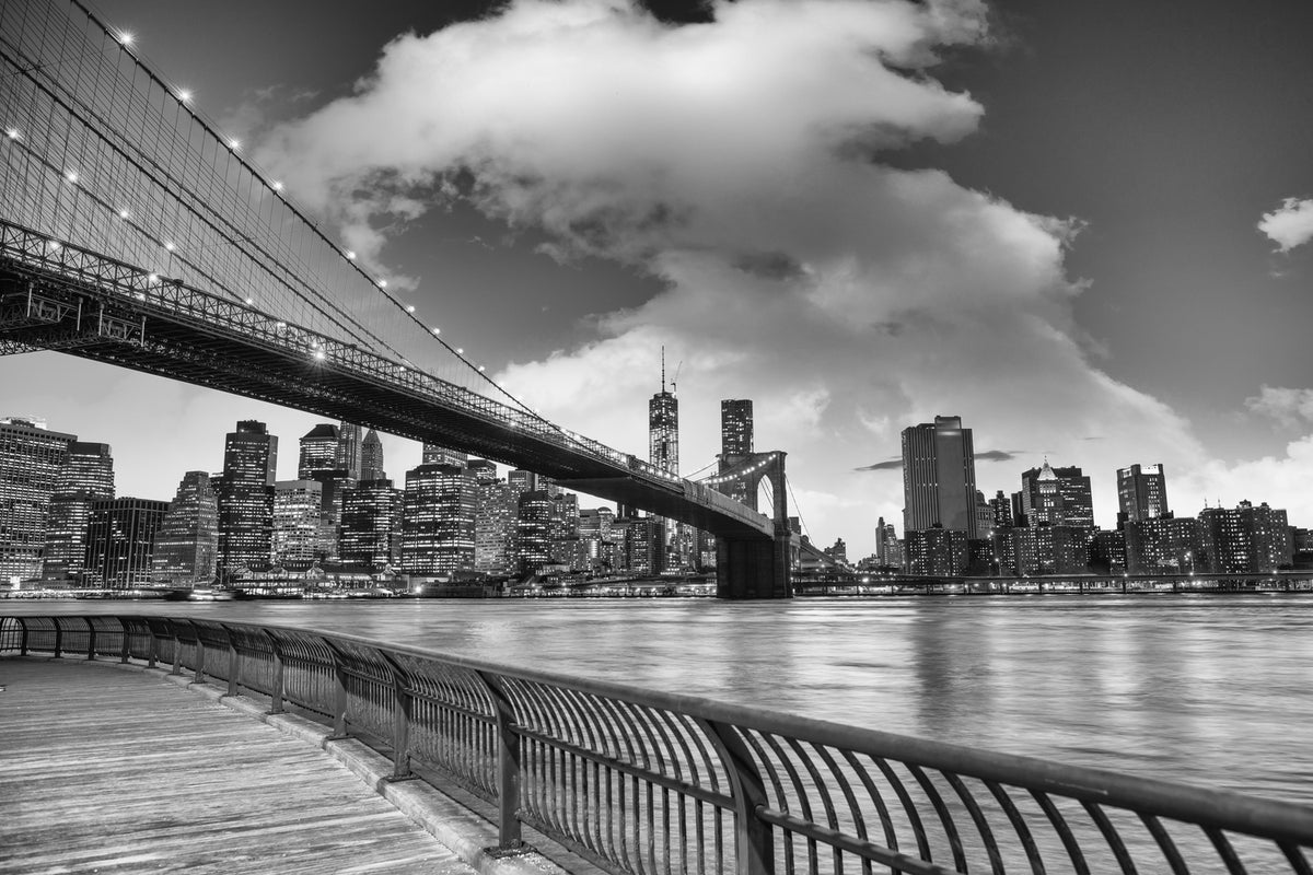 photo-wallpaper-skyline-black-and-white-photography-brooklyn-bridge-ny