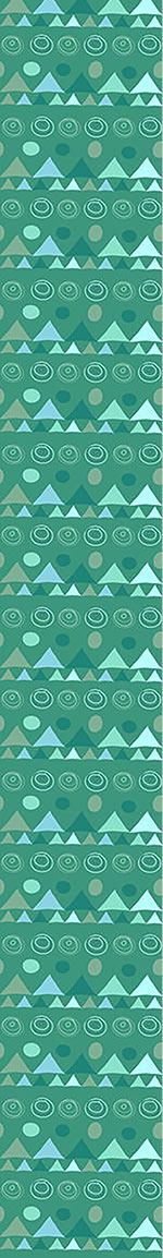 patterned-wallpaper-triangles-in-green