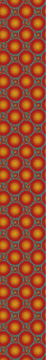 patterned-wallpaper-marigold-flowers