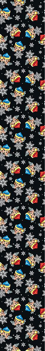 patterned-wallpaper-angels-and-snowflakes