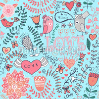 patterned-wallpaper-my-sweet-valentine-bird