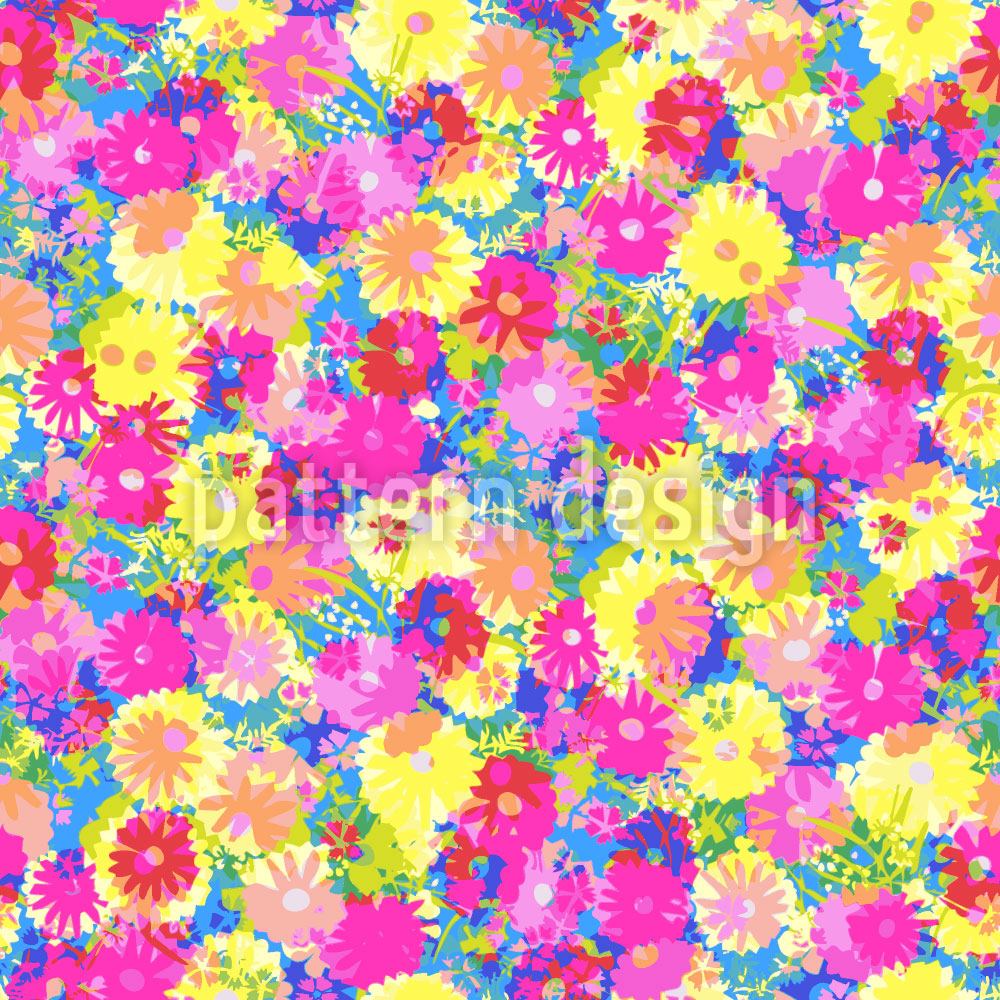 patterned-wallpaper-summer-flower-meadow