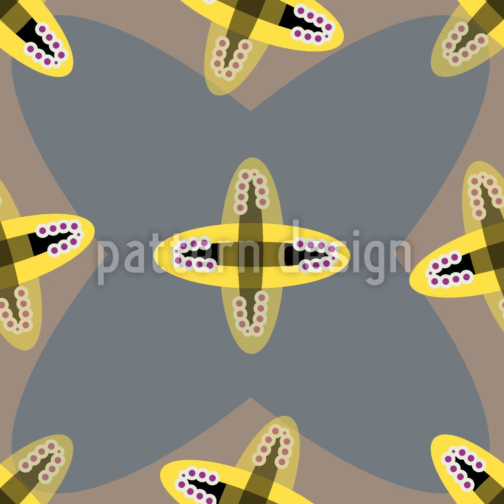 patterned-wallpaper-crossed-ovals