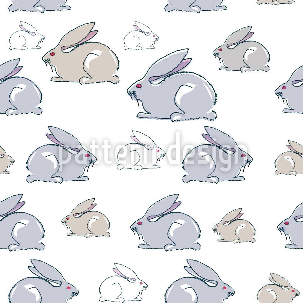 patterned-wallpaper-rabbit-family