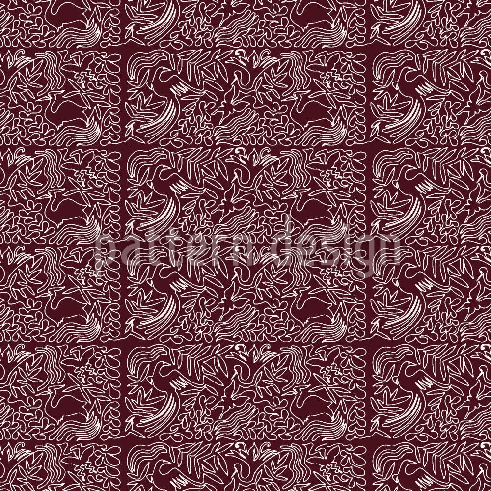 patterned-wallpaper-filigree-chocolate