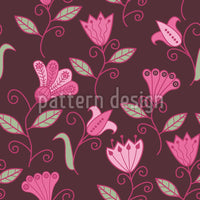 patterned-wallpaper-fairytale-magic-flowers