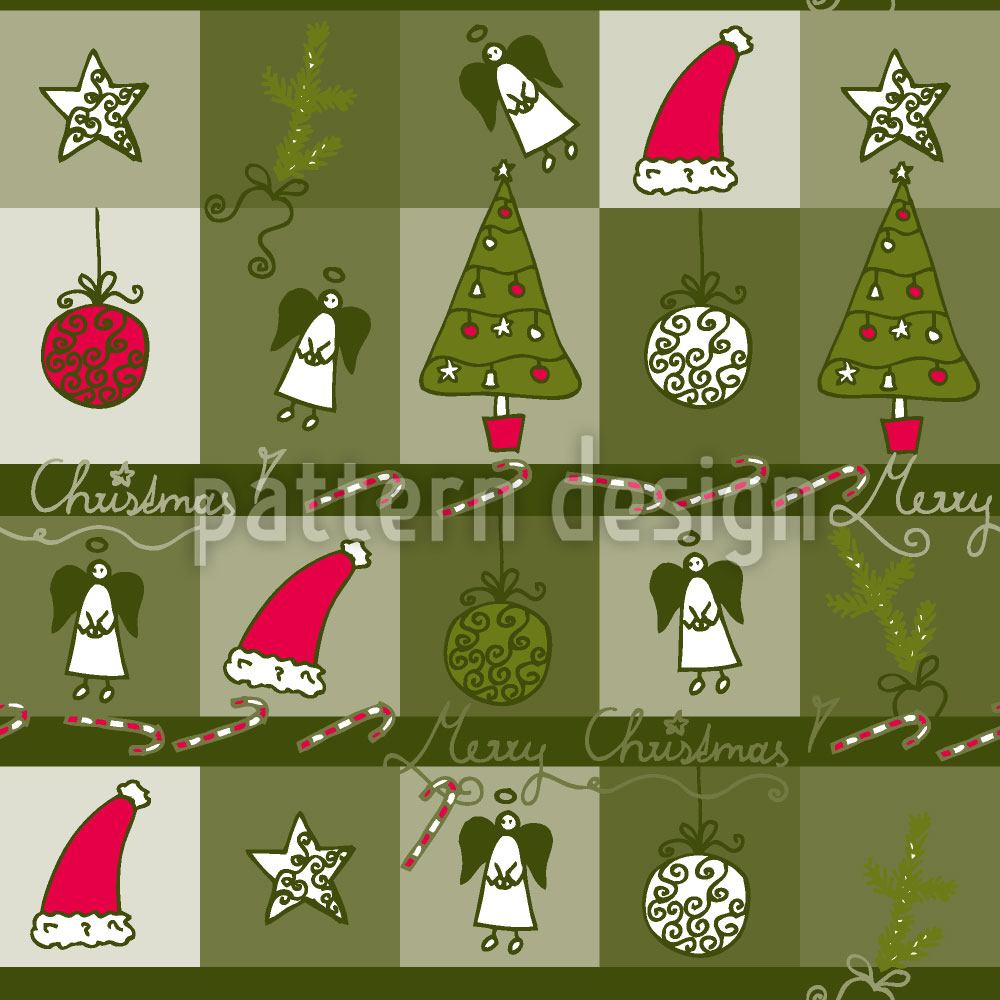 patterned-wallpaper-christmas-dream-green