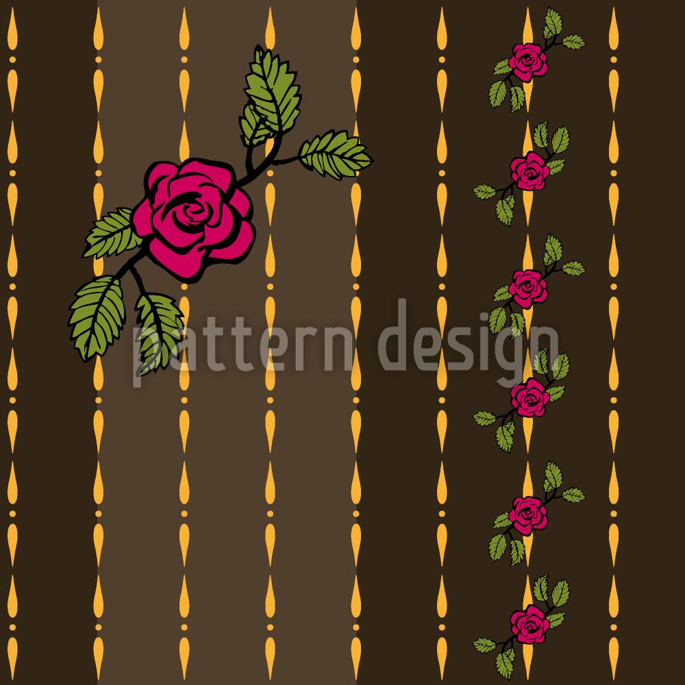 patterned-wallpaper-chain-of-roses