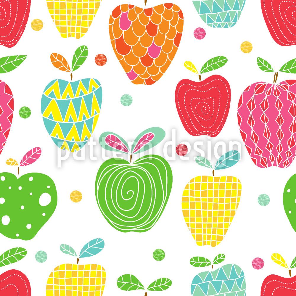 patterned-wallpaper-apple-art