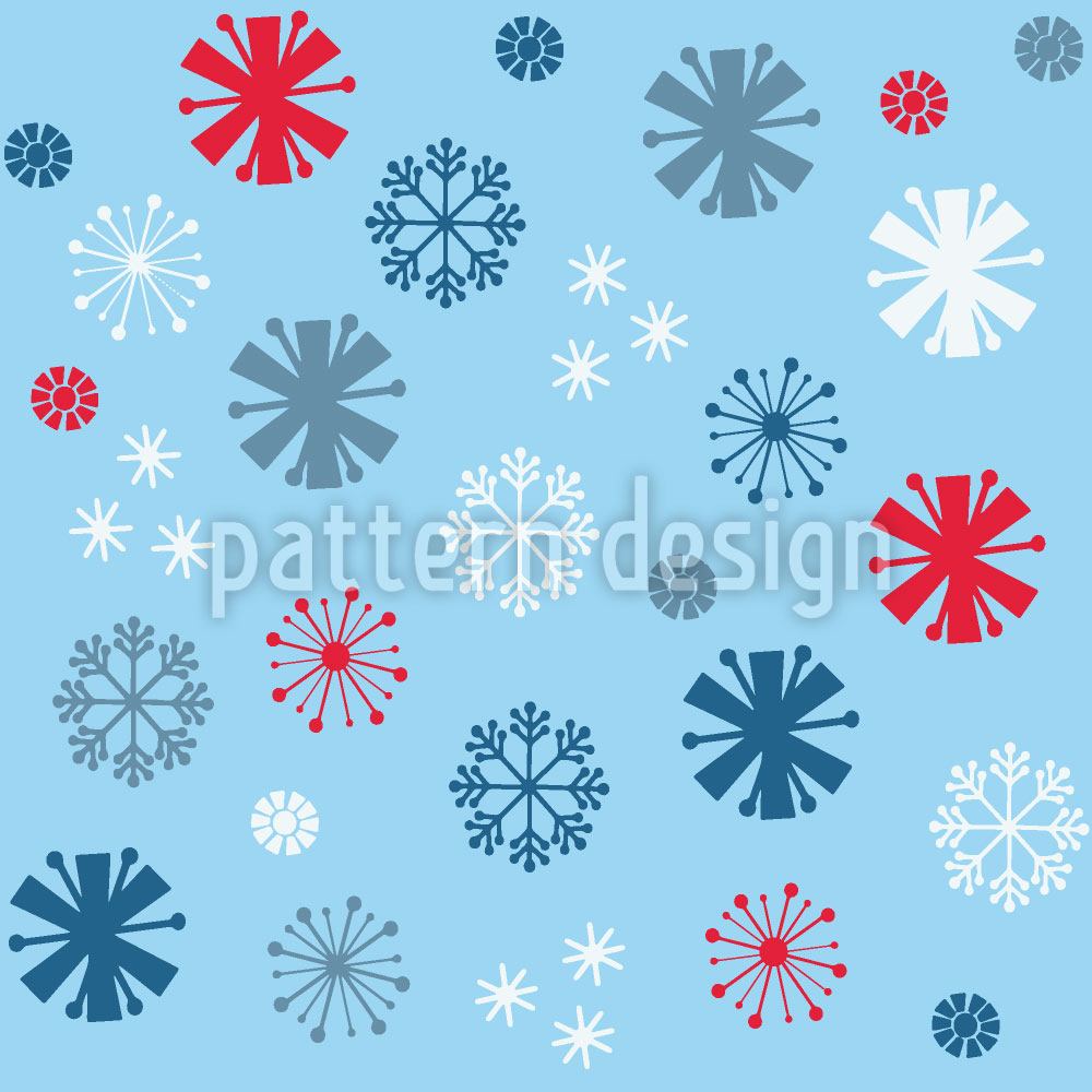 patterned-wallpaper-snowflake-blues