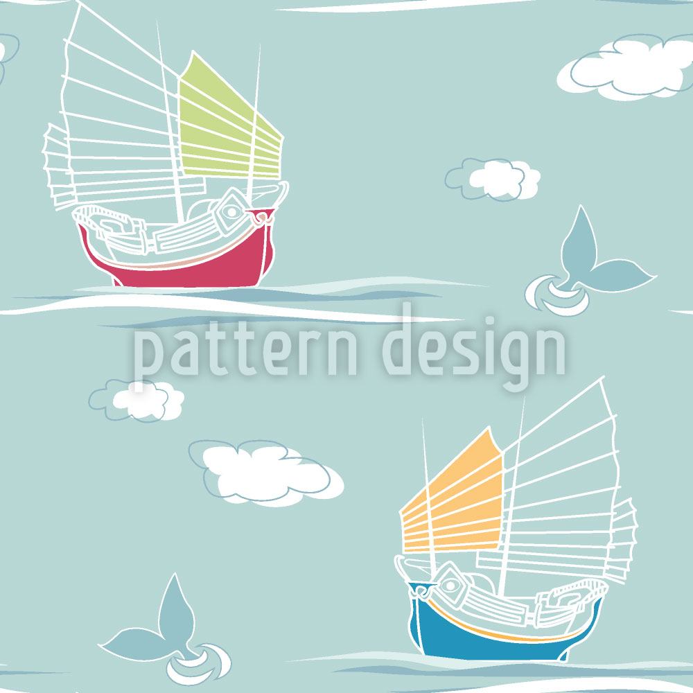 patterned-wallpaper-sailing-ships