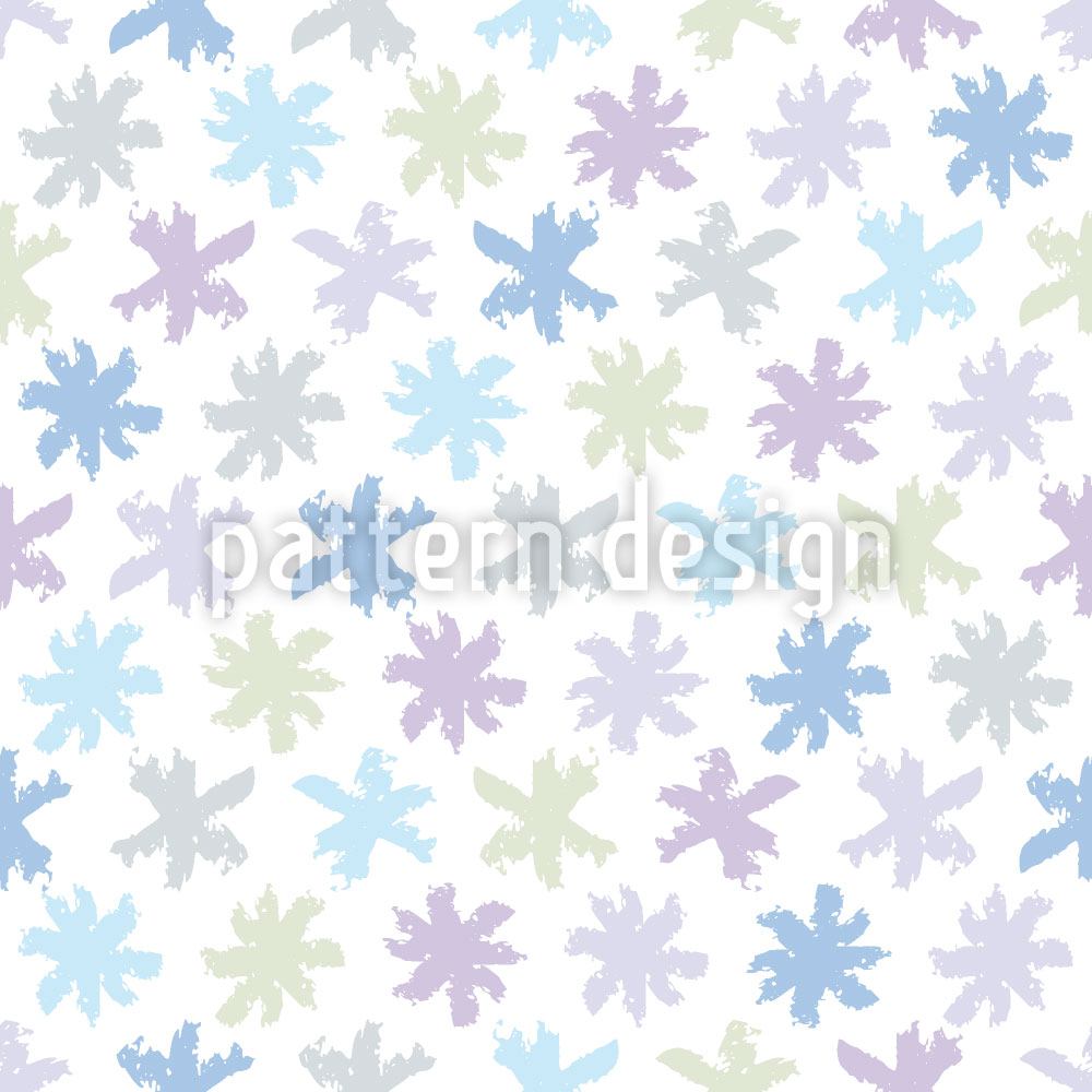 patterned-wallpaper-little-snow-stars