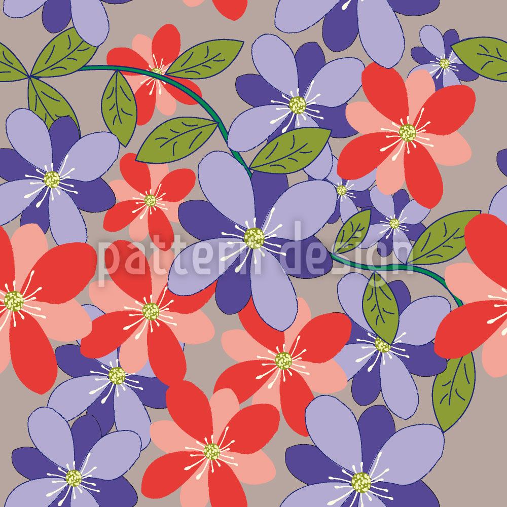 patterned-wallpaper-flower-petals-grey