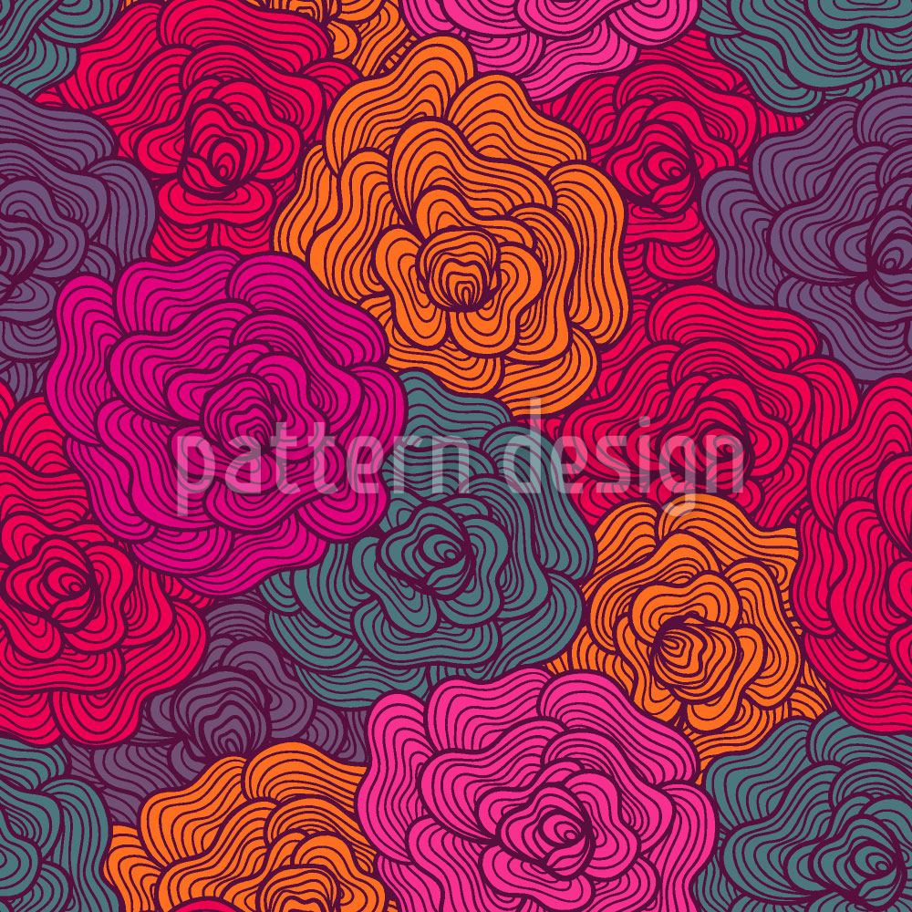 patterned-wallpaper-crochet-roses