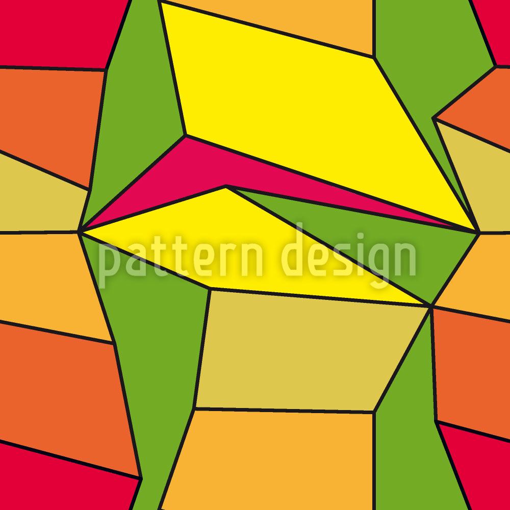 patterned-wallpaper-cubism