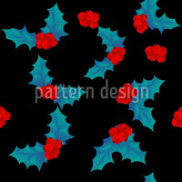 patterned-wallpaper-christmas-holly