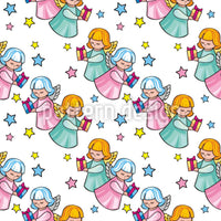 patterned-wallpaper-angels-bringing-gifts