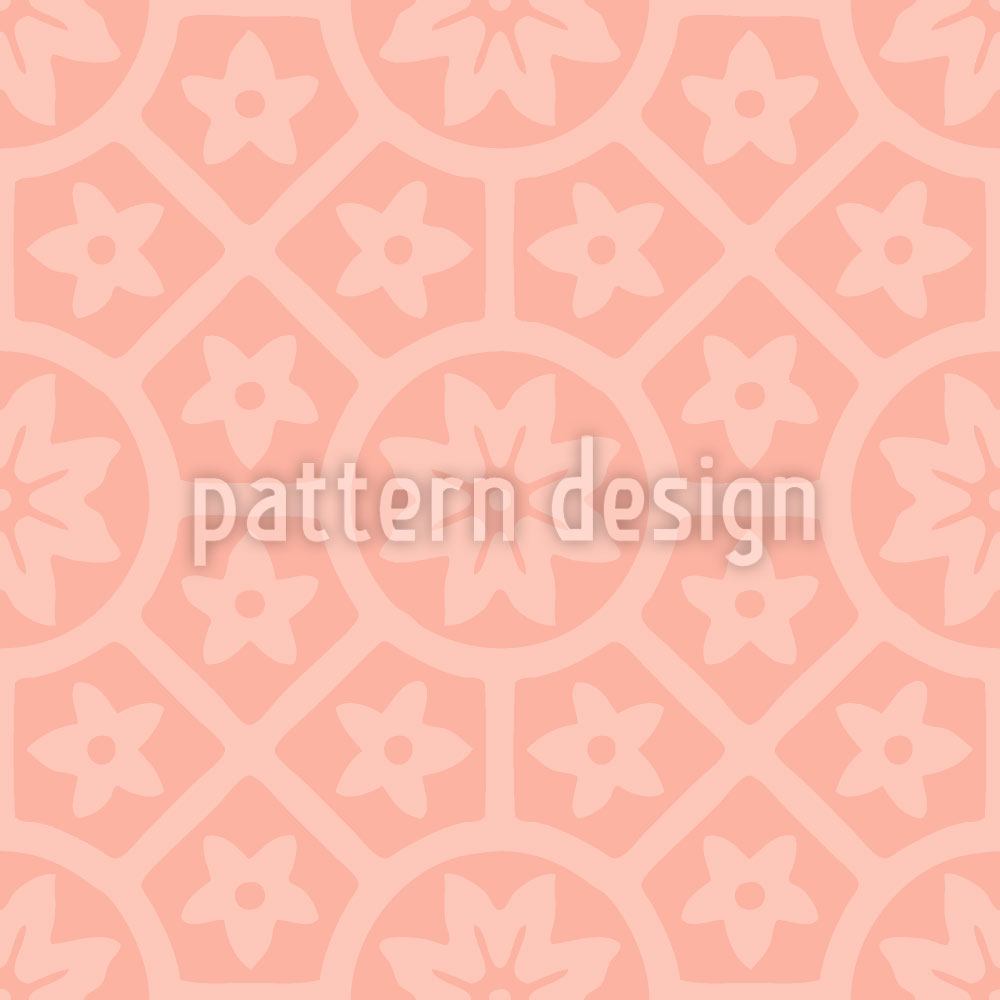 patterned-wallpaper-terracotta-rosettes