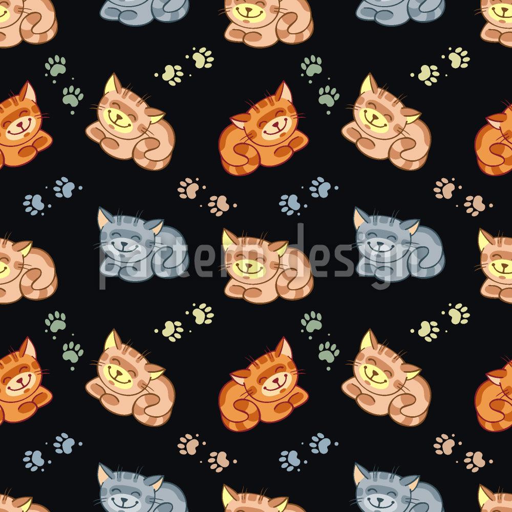 patterned-wallpaper-happy-cats