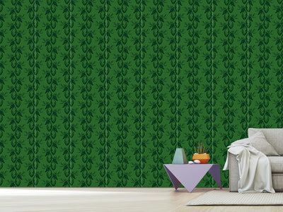 patterned-wallpaper-green-stag