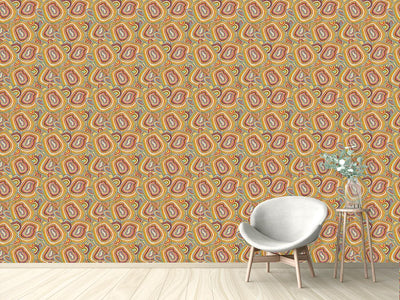 patterned-wallpaper-multicolored-entwined-lines