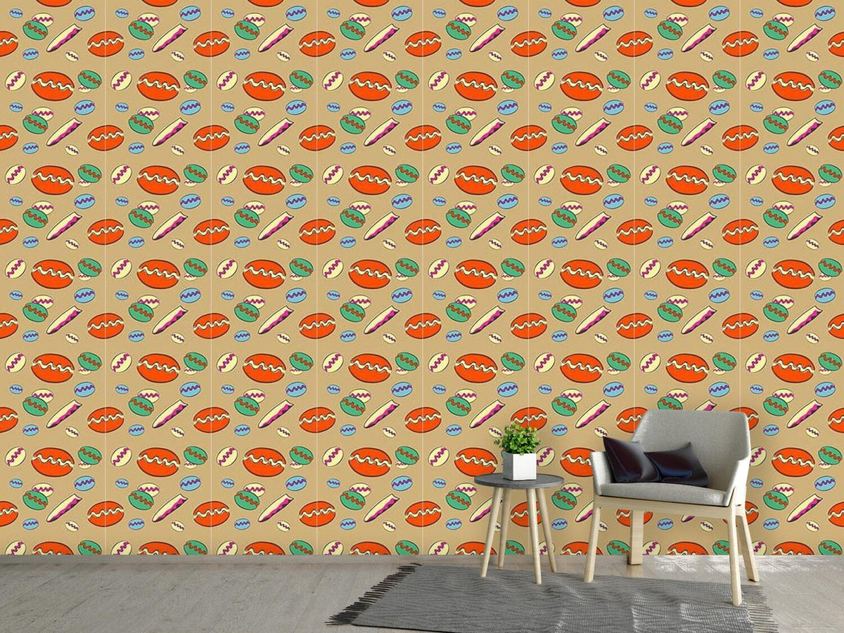 patterned-wallpaper-beach-fun-orange