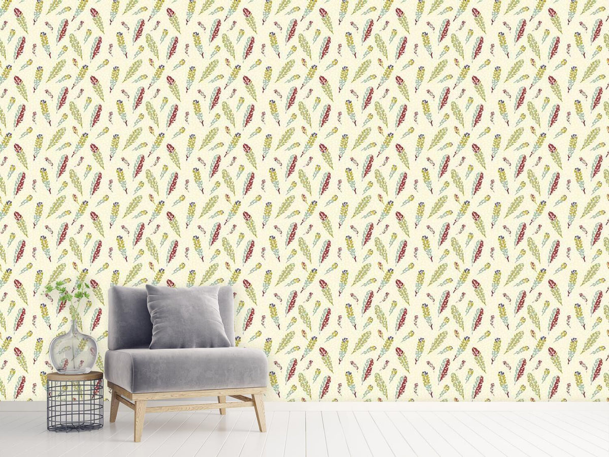 patterned-wallpaper-it-is-snowing-feathers