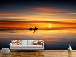 photo-wallpaper-boat-in-the-golden-light