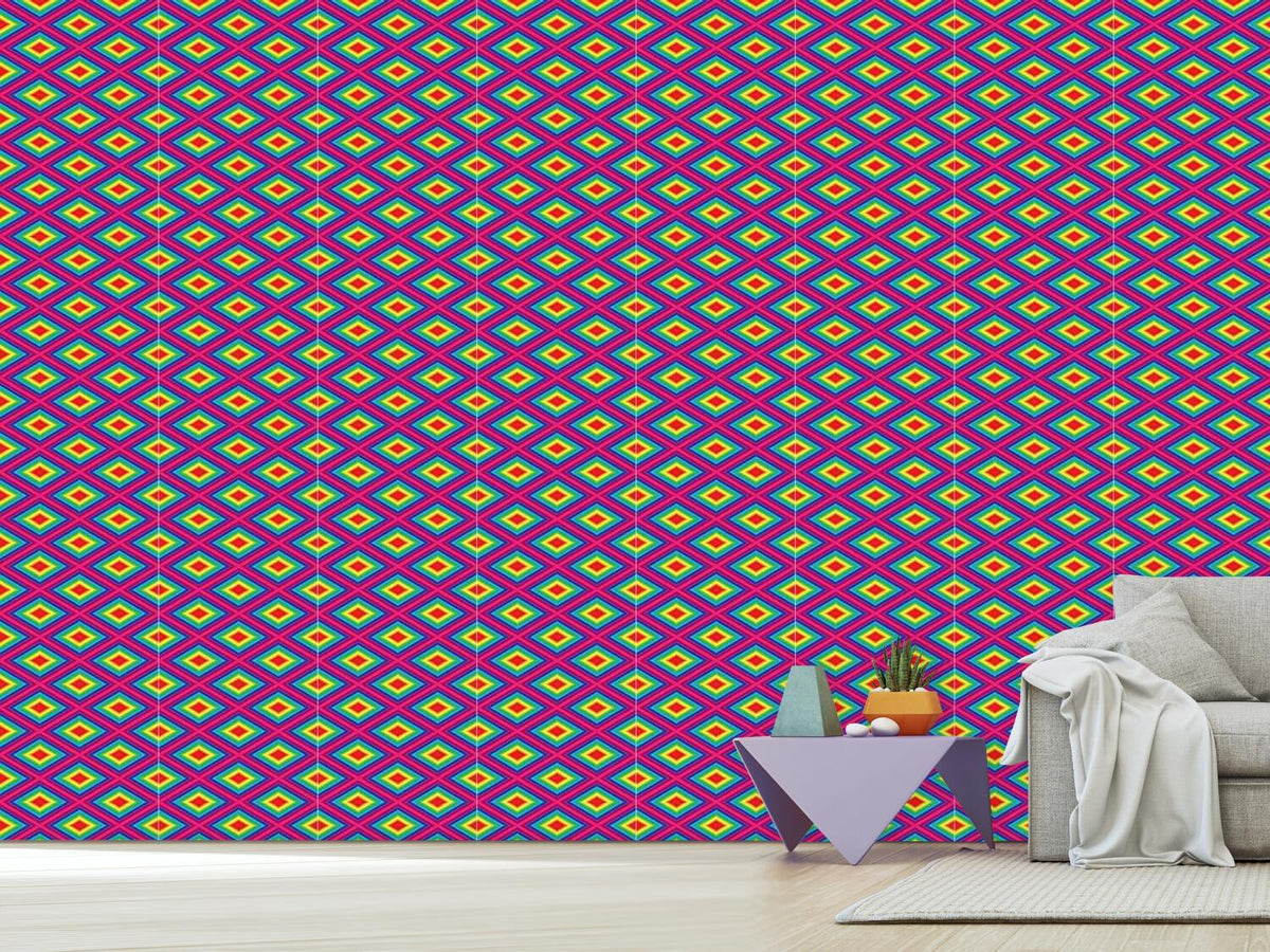 patterned-wallpaper-rainbow-diamonds