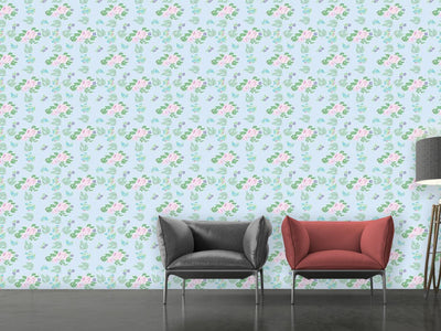 patterned-wallpaper-roses-and-florets