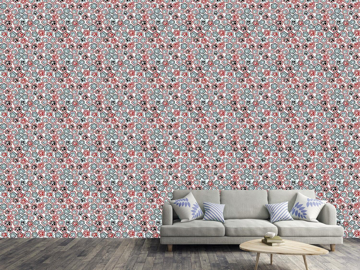 patterned-wallpaper-sweet-flowers