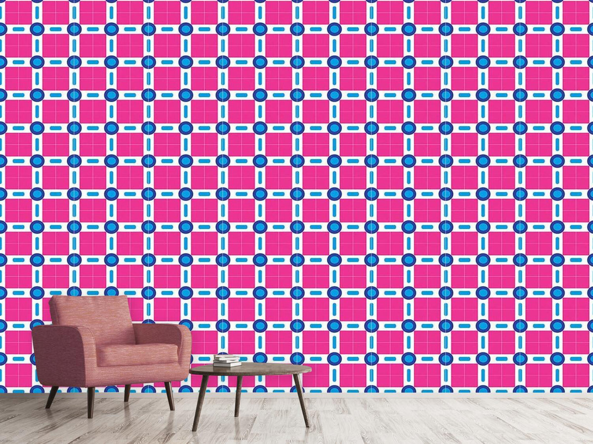 patterned-wallpaper-circles-and-squares-in-miami