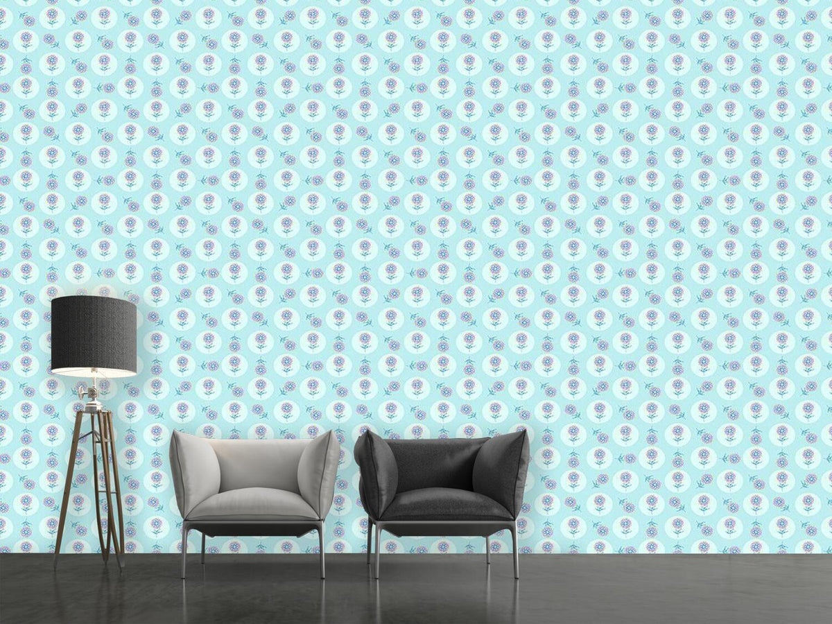 patterned-wallpaper-polka-dots-and-flower