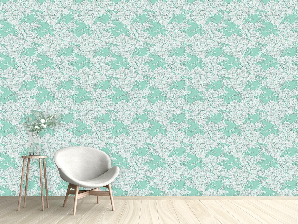 patterned-wallpaper-vintage-flowers-mint