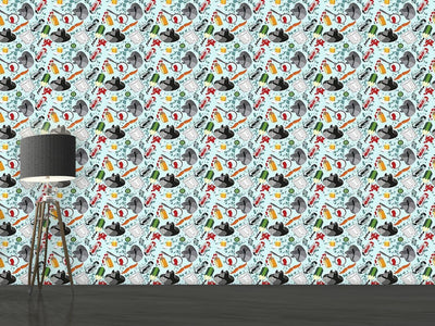 patterned-wallpaper-detective-stories