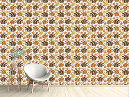 patterned-wallpaper-squirrel-get-together