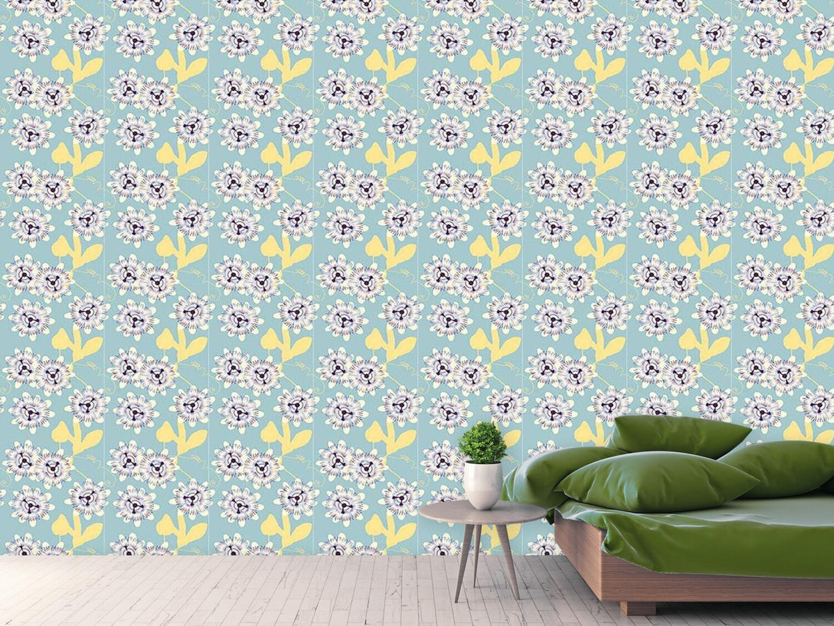 patterned-wallpaper-passion-flowers