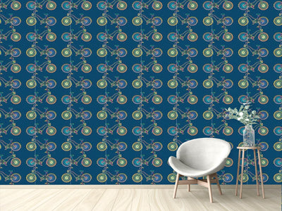 patterned-wallpaper-whimsical-bicycles